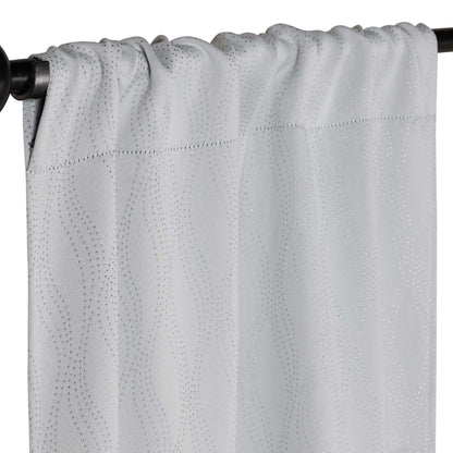 Zuri Textured Waves Room Darkening Blackout Curtains. Set of 2
