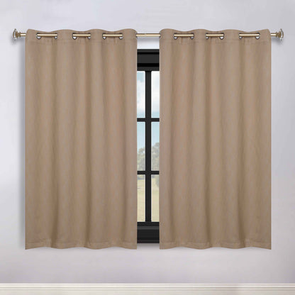 Zuri Textured Waves Room Darkening Blackout Curtains. Set of 2