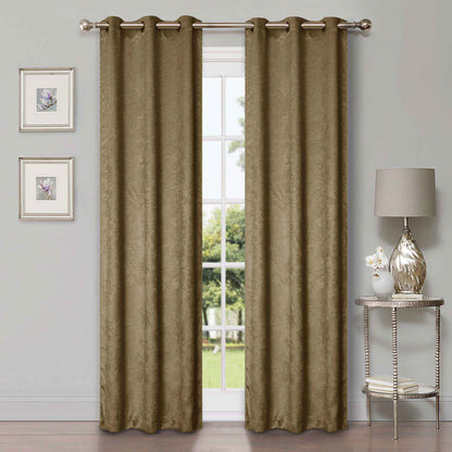 Waverly Geometric Washable Room Darkening Blackout Curtains. Set of 2
