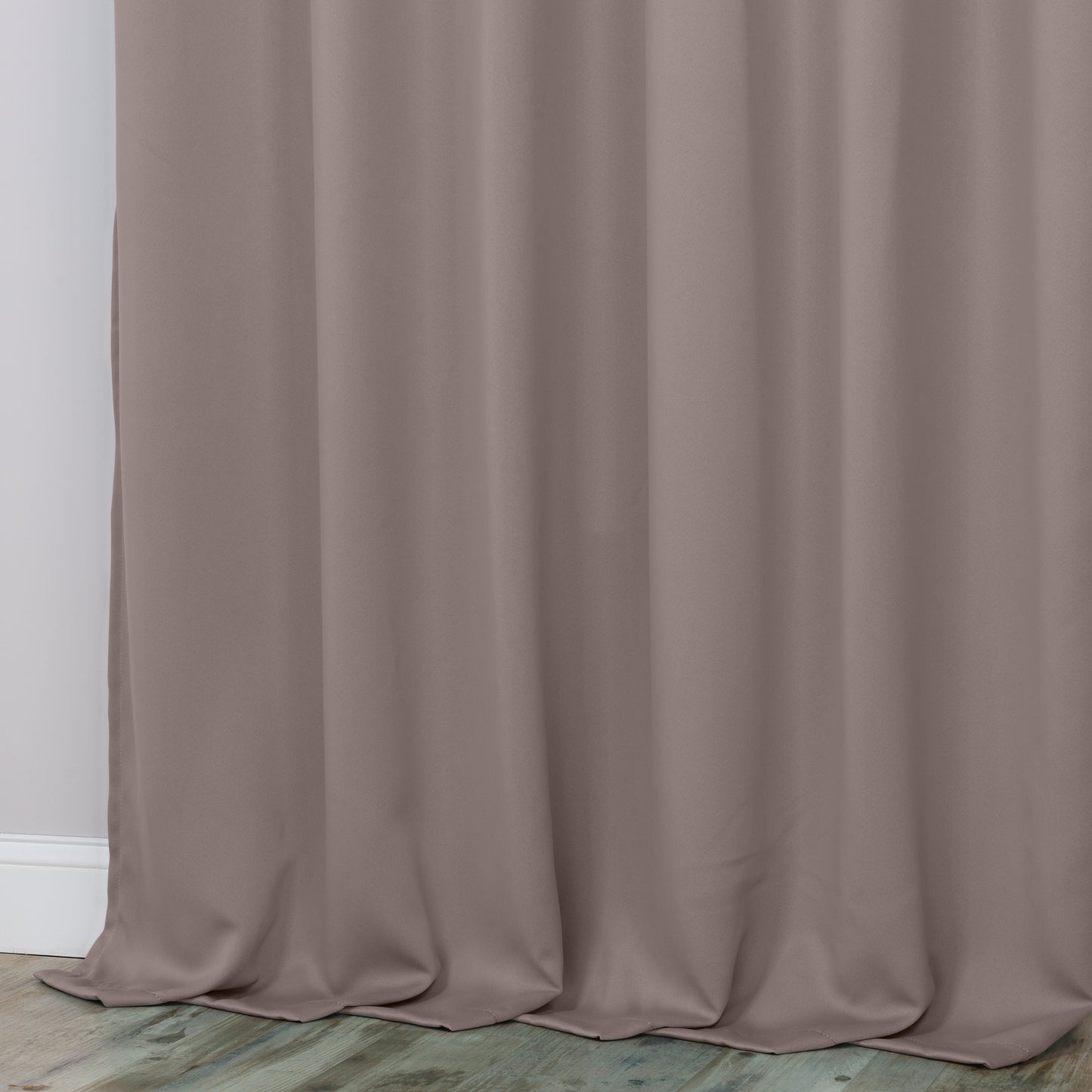 Classic Modern Solid Room Darkening Blackout Curtain Panels. Set of 2