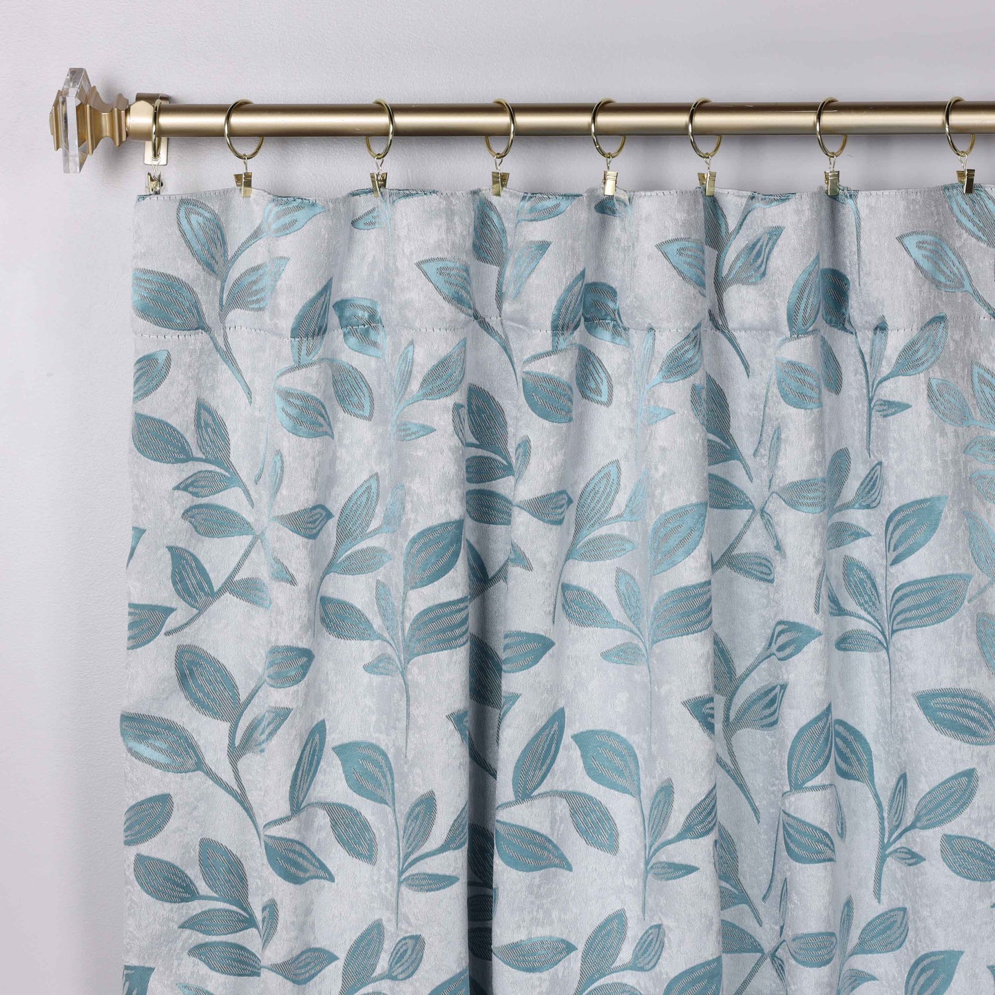 Leaves Room Darkening Back Tabs Blackout Curtain Panels. Set of 2