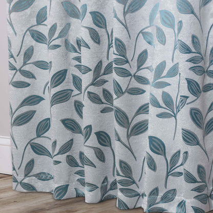 Leaves Room Darkening Washable Blackout Curtain Panels. Set of 2