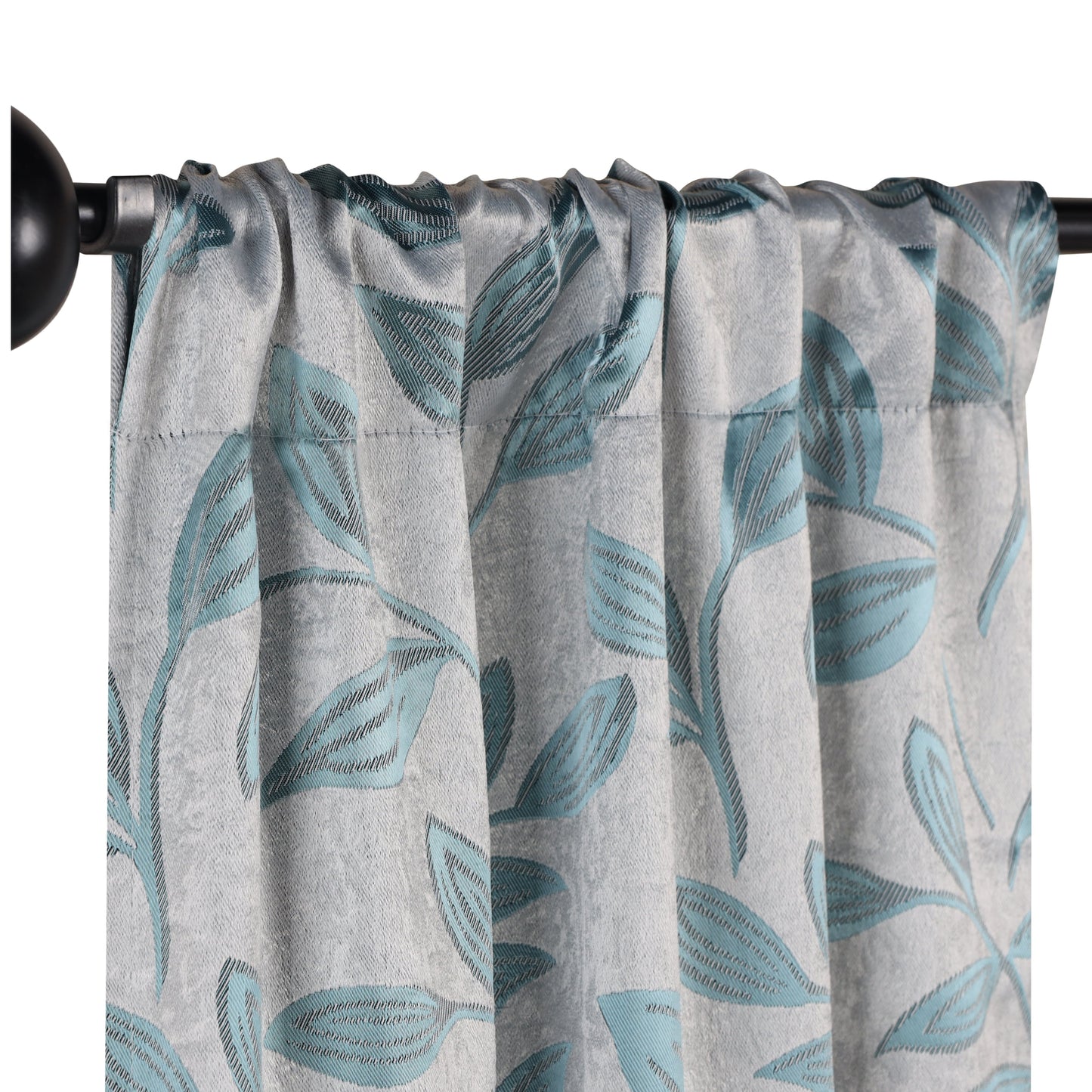 Leaves Room Darkening Washable Blackout Curtain Panels. Set of 2