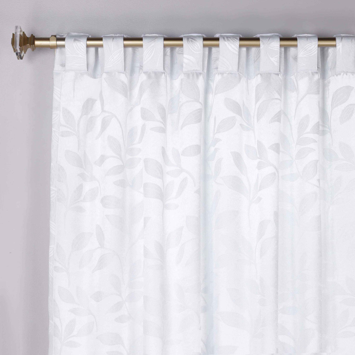 Leaves Room Darkening Back Tabs Blackout Curtain Panels. Set of 2