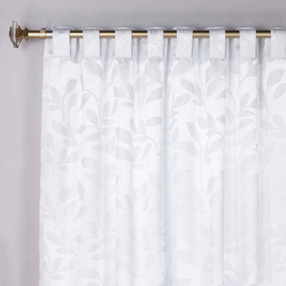 Leaves Room Darkening Back Tabs Blackout Curtain Panels. Set of 2
