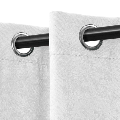 Waverly Geometric Washable Room Darkening Blackout Curtains. Set of 2