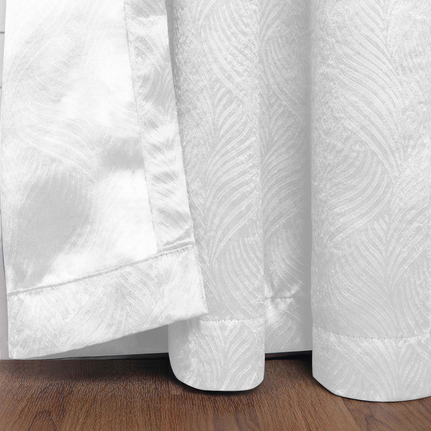 Waverly Geometric Washable Room Darkening Blackout Curtains. Set of 2
