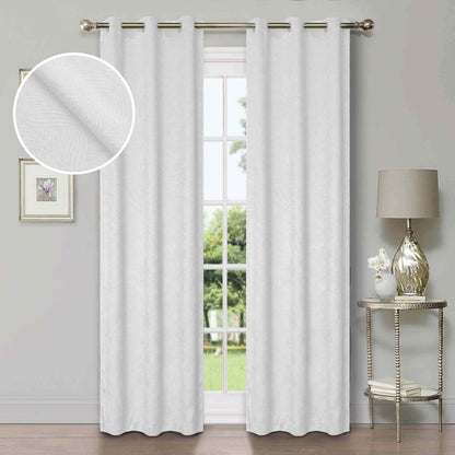 Waverly Geometric Washable Room Darkening Blackout Curtains. Set of 2