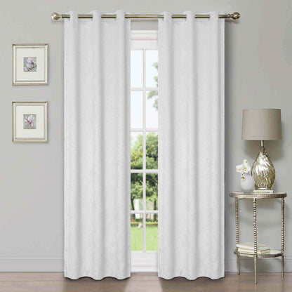 Waverly Geometric Washable Room Darkening Blackout Curtains. Set of 2