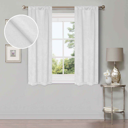 Waverly Geometric Washable Room Darkening Blackout Curtains. Set of 2