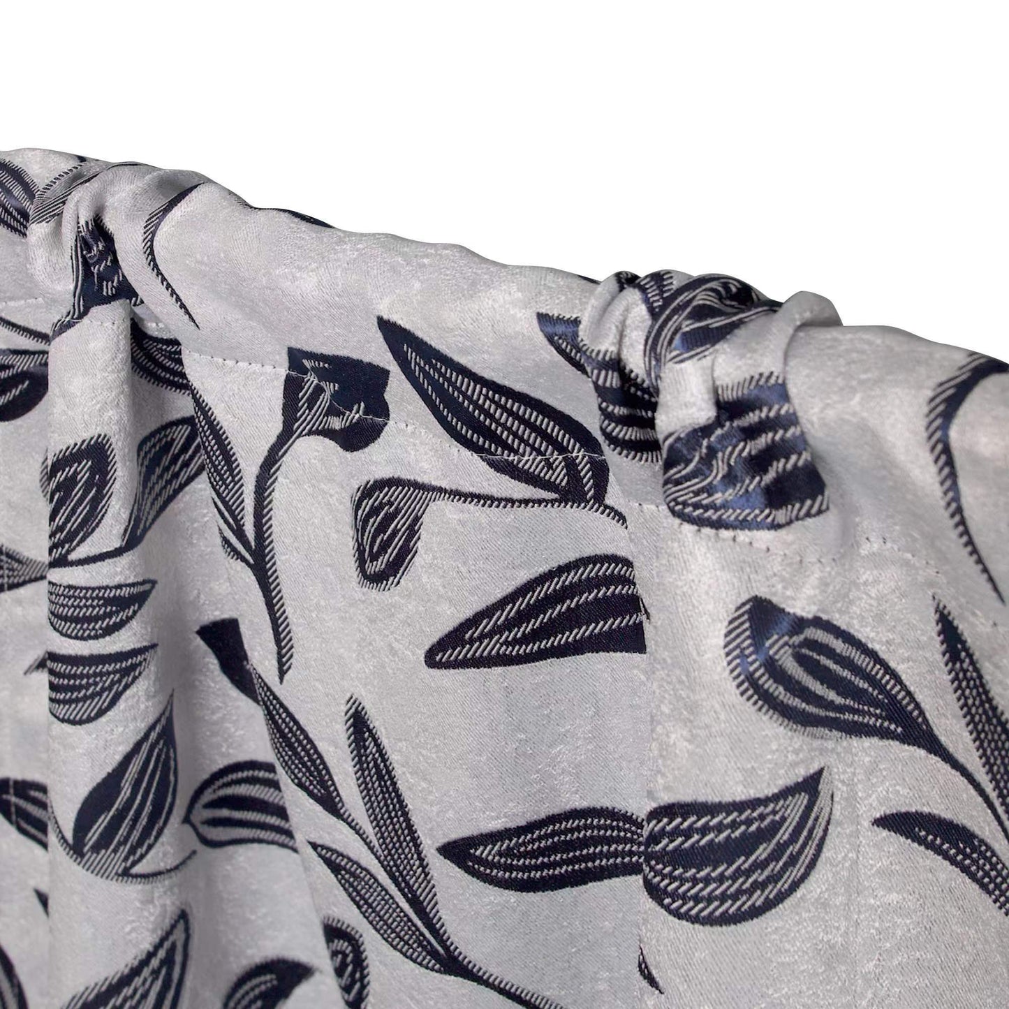 Leaves Room Darkening Washable Blackout Curtain Panels. Set of 2