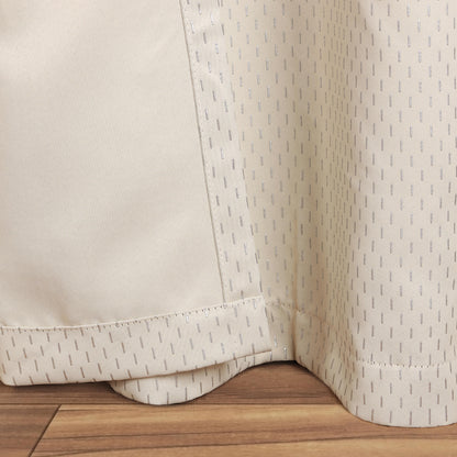 Modern Shimmer Washable Room Darkening Blackout Curtains. Set of 2