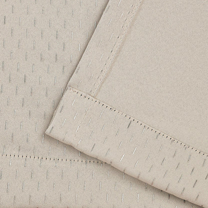 Modern Shimmer Washable Room Darkening Blackout Curtains. Set of 2