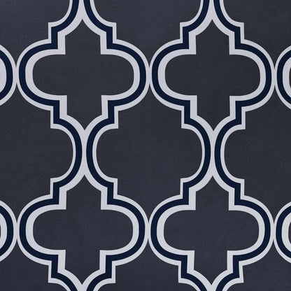Bohemian Trellis Printed Eclectic Blackout Grommet Curtain Panel Set