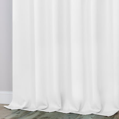 Classic Modern Solid Room Darkening Blackout Curtain Panels. Set of 2
