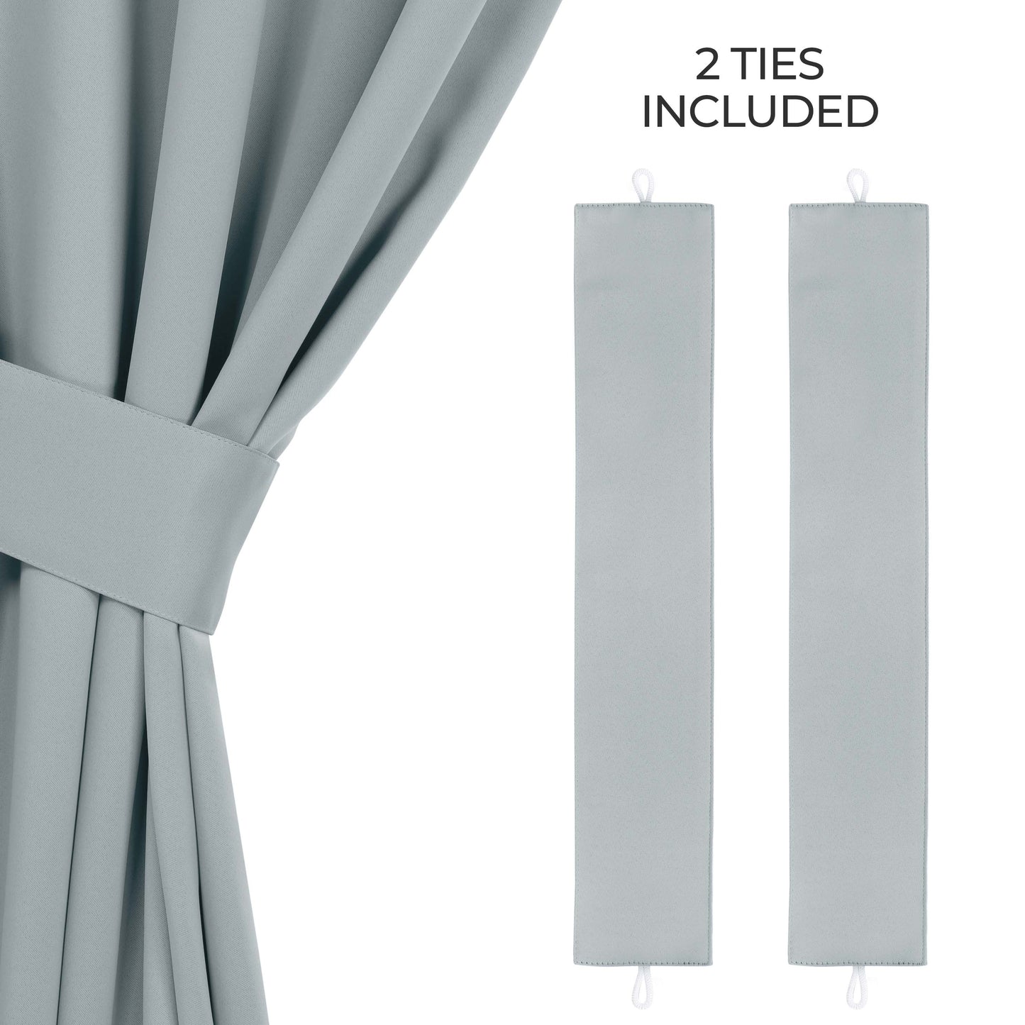Classic Modern Solid Room Darkening Blackout Curtain Panels. Set of 2