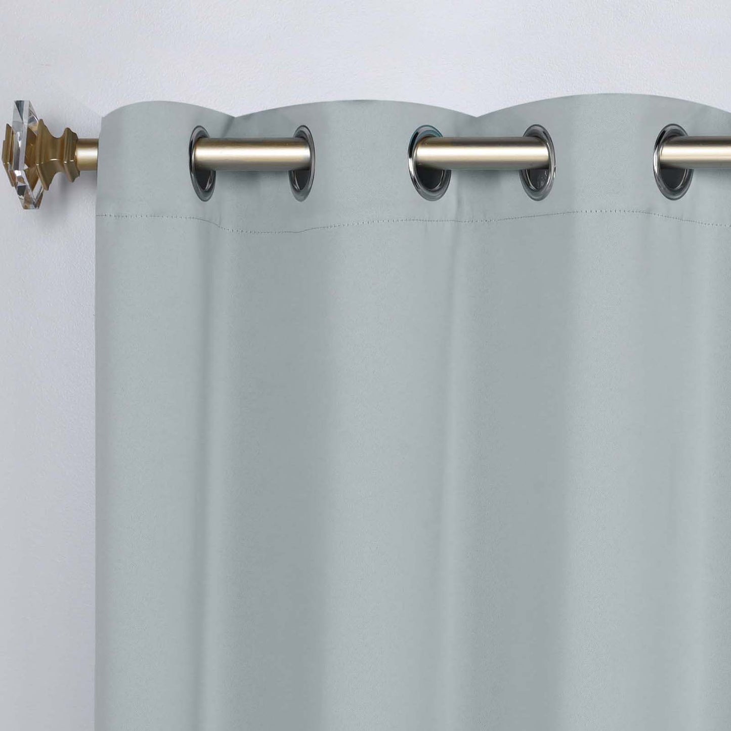 Classic Modern Solid Room Darkening Blackout Curtain Panels. Set of 2