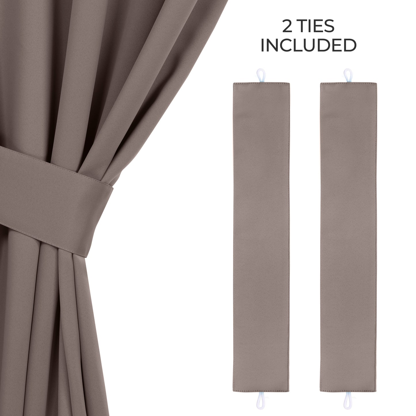 Classic Modern Solid Room Darkening Blackout Curtain Panels. Set of 2