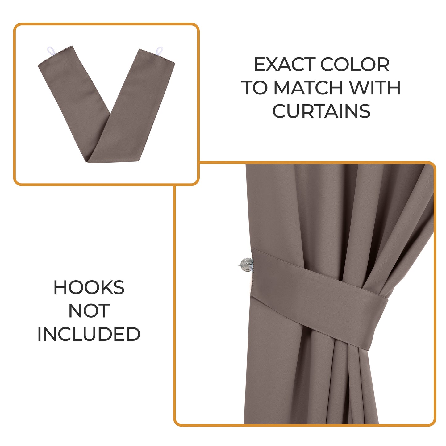 Classic Modern Solid Room Darkening Blackout Curtain Panels. Set of 2