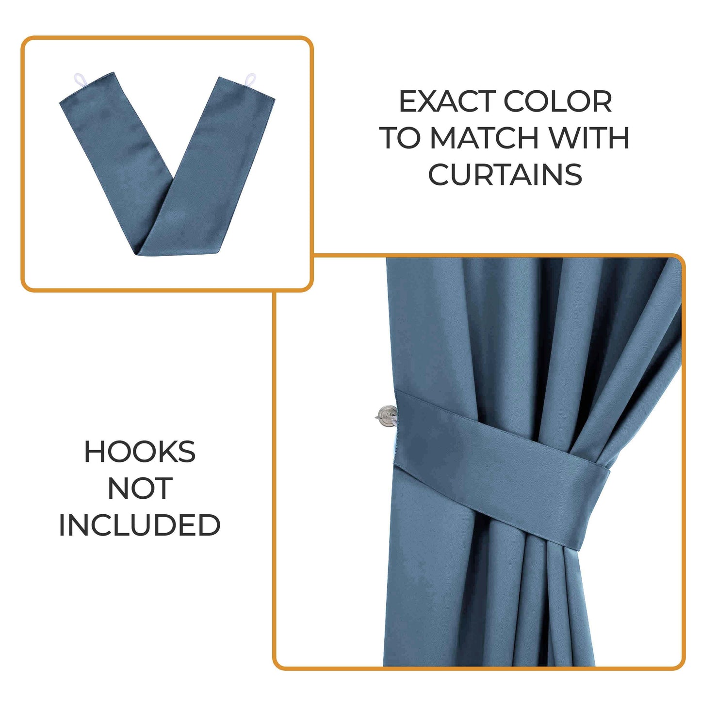 Classic Modern Solid Room Darkening Blackout Curtain Panels. Set of 2