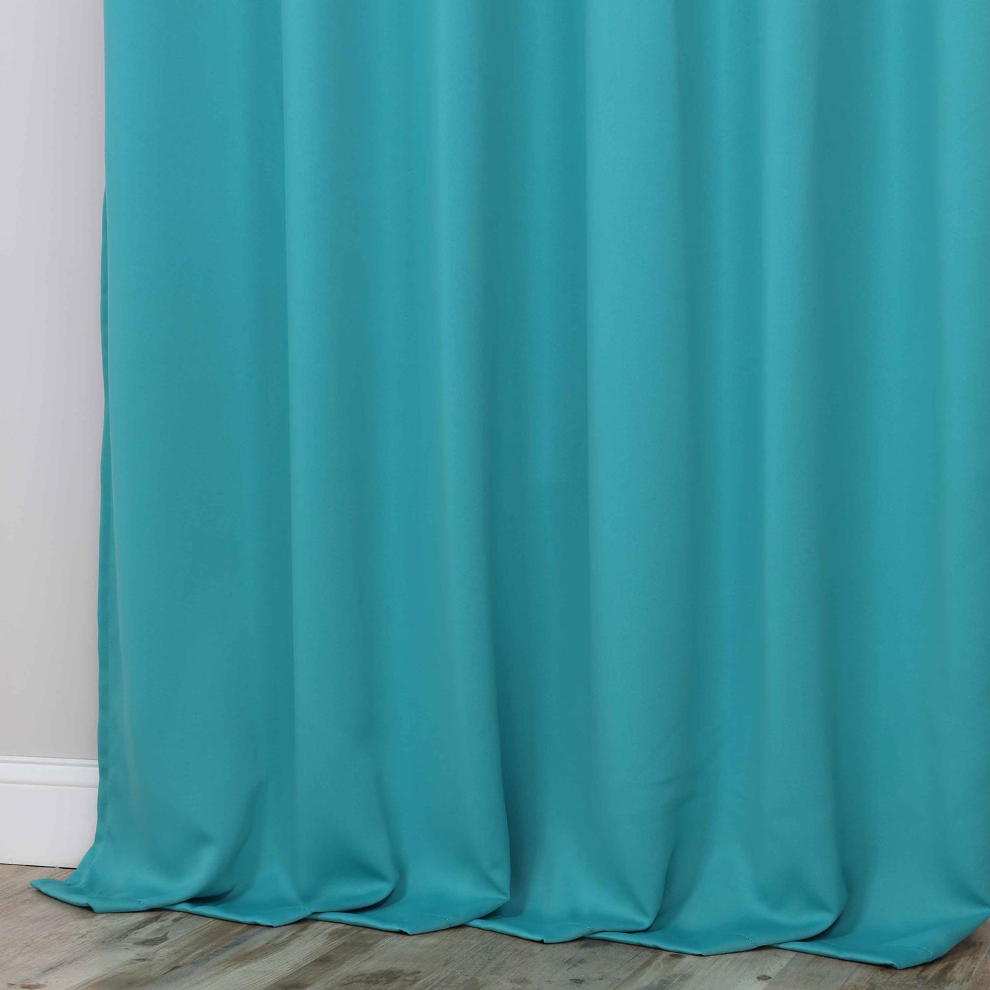 Classic Modern Solid Room Darkening Blackout Curtain Panels. Set of 2