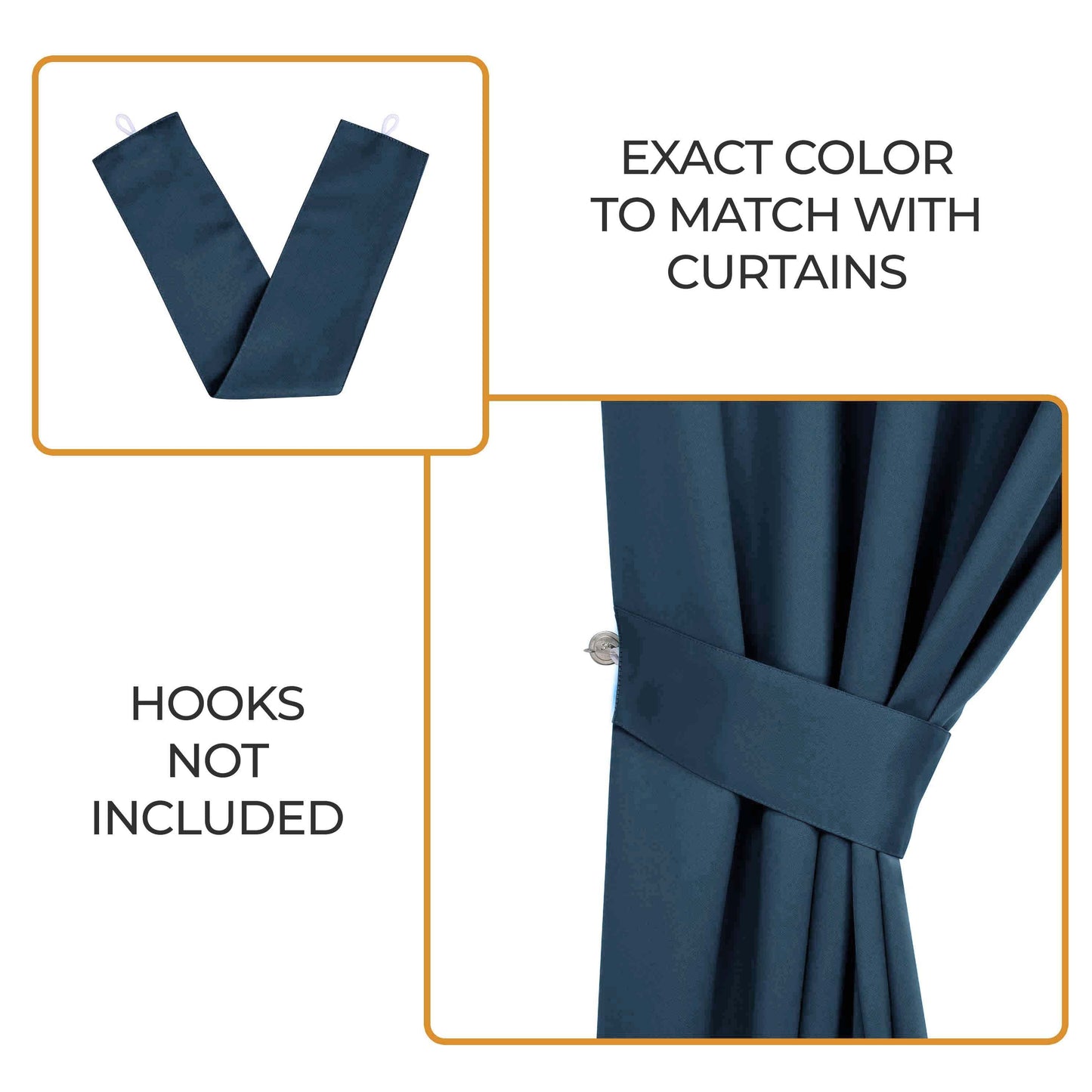 Classic Modern Solid Room Darkening Blackout Curtain Panels. Set of 2
