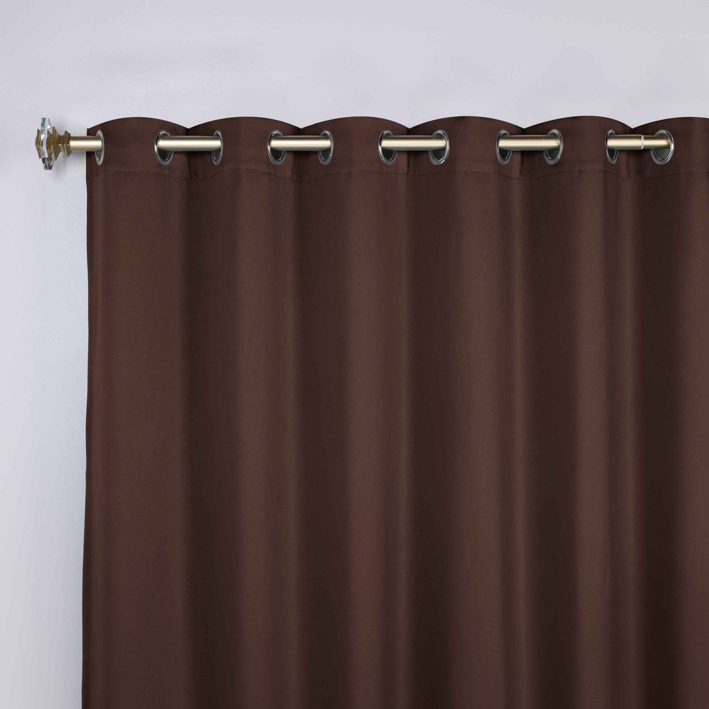 Classic Modern Solid Room Darkening Blackout Curtain Panels. Set of 2