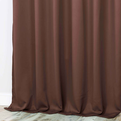 Classic Modern Solid Room Darkening Blackout Curtain Panels. Set of 2