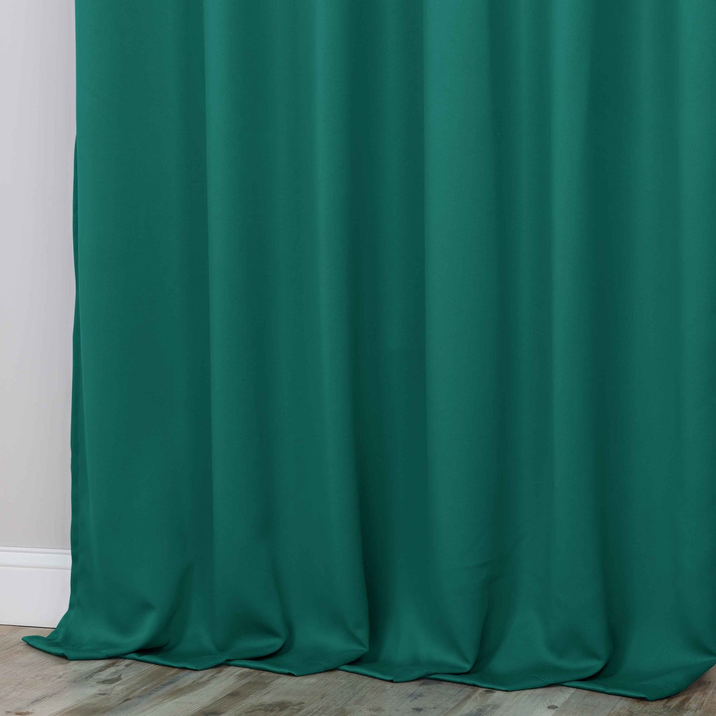 Classic Modern Solid Room Darkening Blackout Curtain Panels. Set of 2