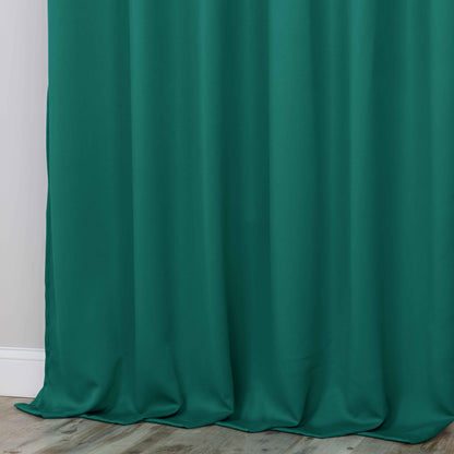 Classic Modern Solid Room Darkening Blackout Curtain Panels. Set of 2