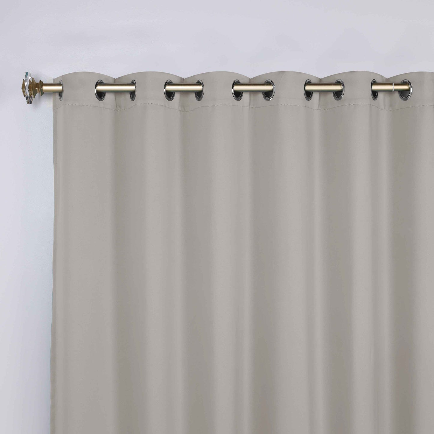 Classic Modern Solid Room Darkening Blackout Curtain Panels. Set of 2