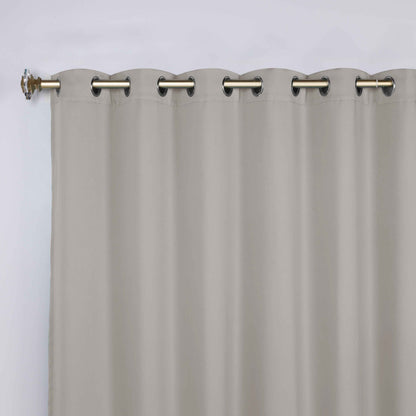Classic Modern Solid Room Darkening Blackout Curtain Panels. Set of 2