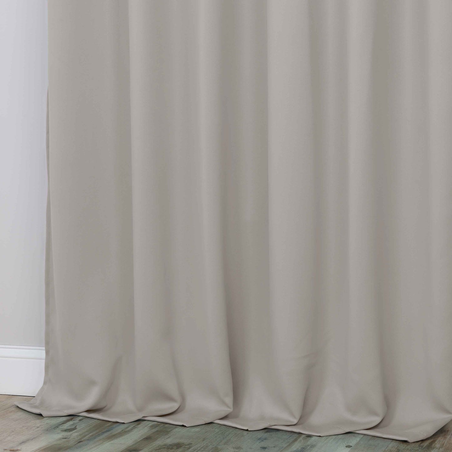 Classic Modern Solid Room Darkening Blackout Curtain Panels. Set of 2