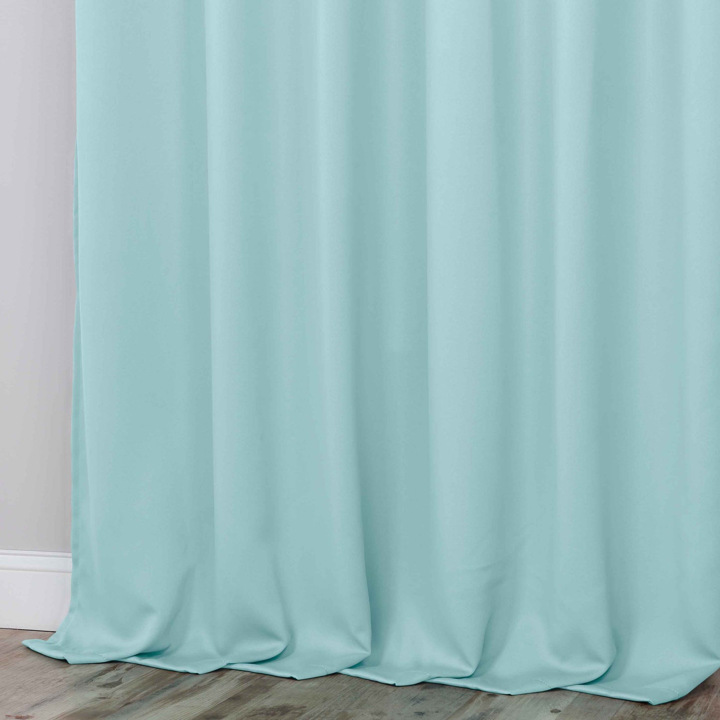 Classic Modern Solid Room Darkening Blackout Curtain Panels. Set of 2