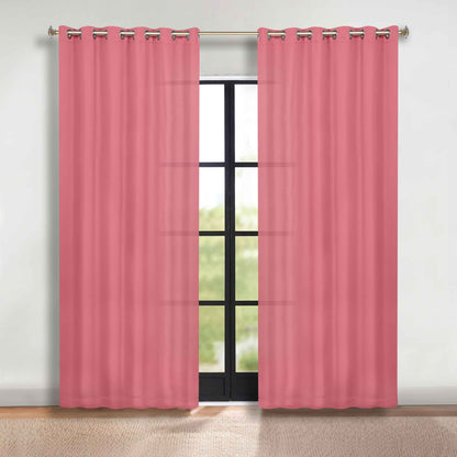 Classic Modern Solid Room Darkening Blackout Curtain Panels. Set of 2