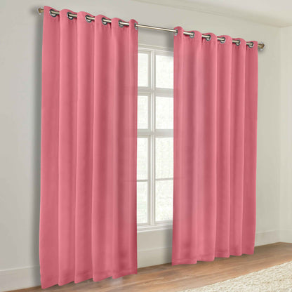 Classic Modern Solid Room Darkening Blackout Curtain Panels. Set of 2