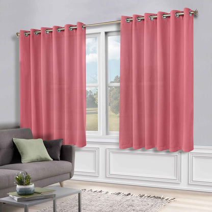 Classic Modern Solid Room Darkening Blackout Curtain Panels. Set of 2