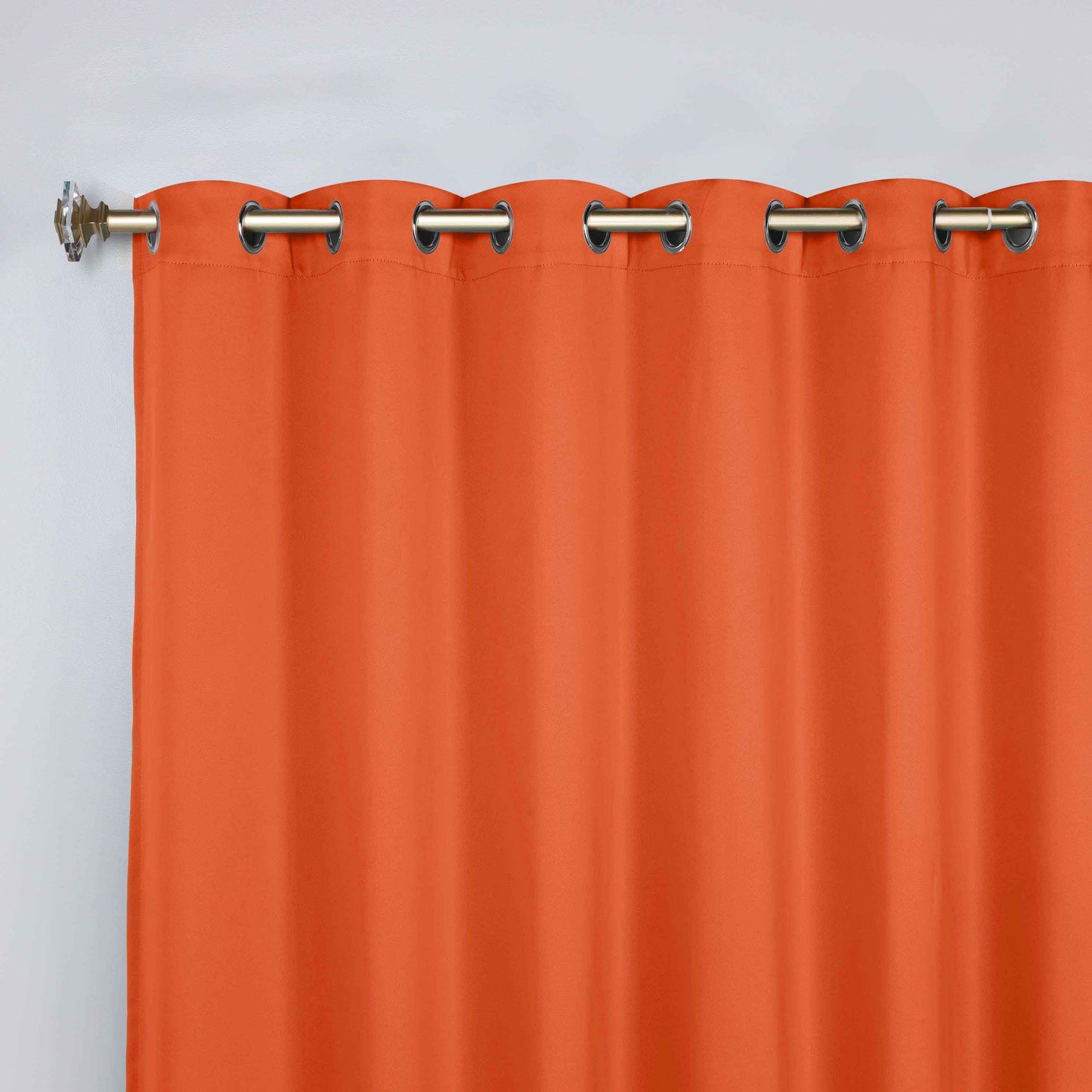Classic Modern Solid Room Darkening Blackout Curtain Panels. Set of 2