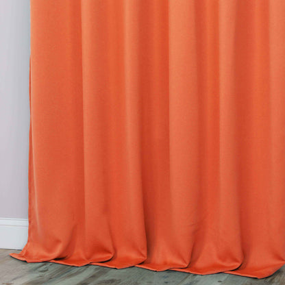 Classic Modern Solid Room Darkening Blackout Curtain Panels. Set of 2