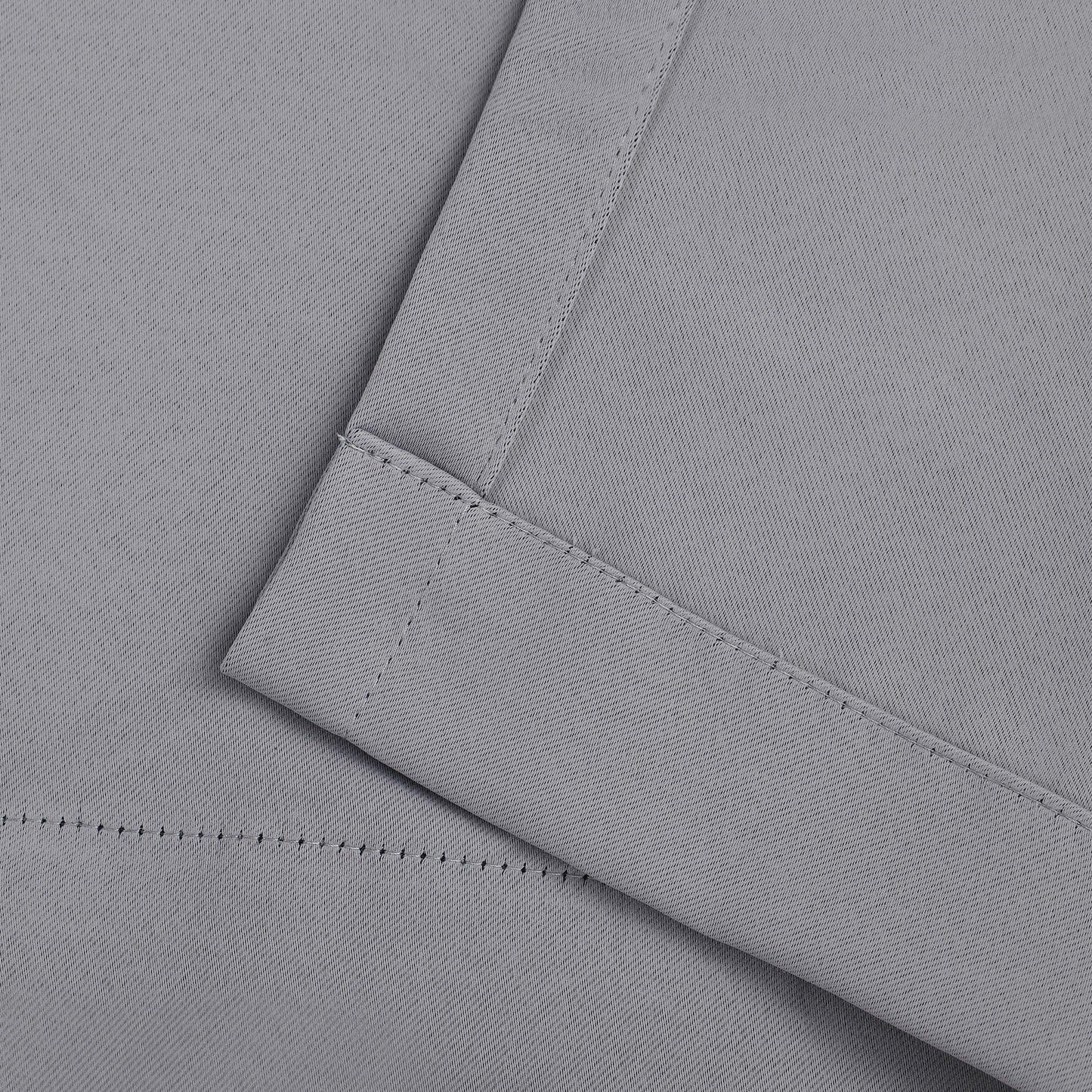 Classic Modern Solid Room Darkening Blackout Curtain Panels. Set of 2