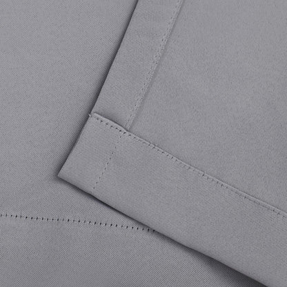 Classic Modern Solid Room Darkening Blackout Curtain Panels. Set of 2