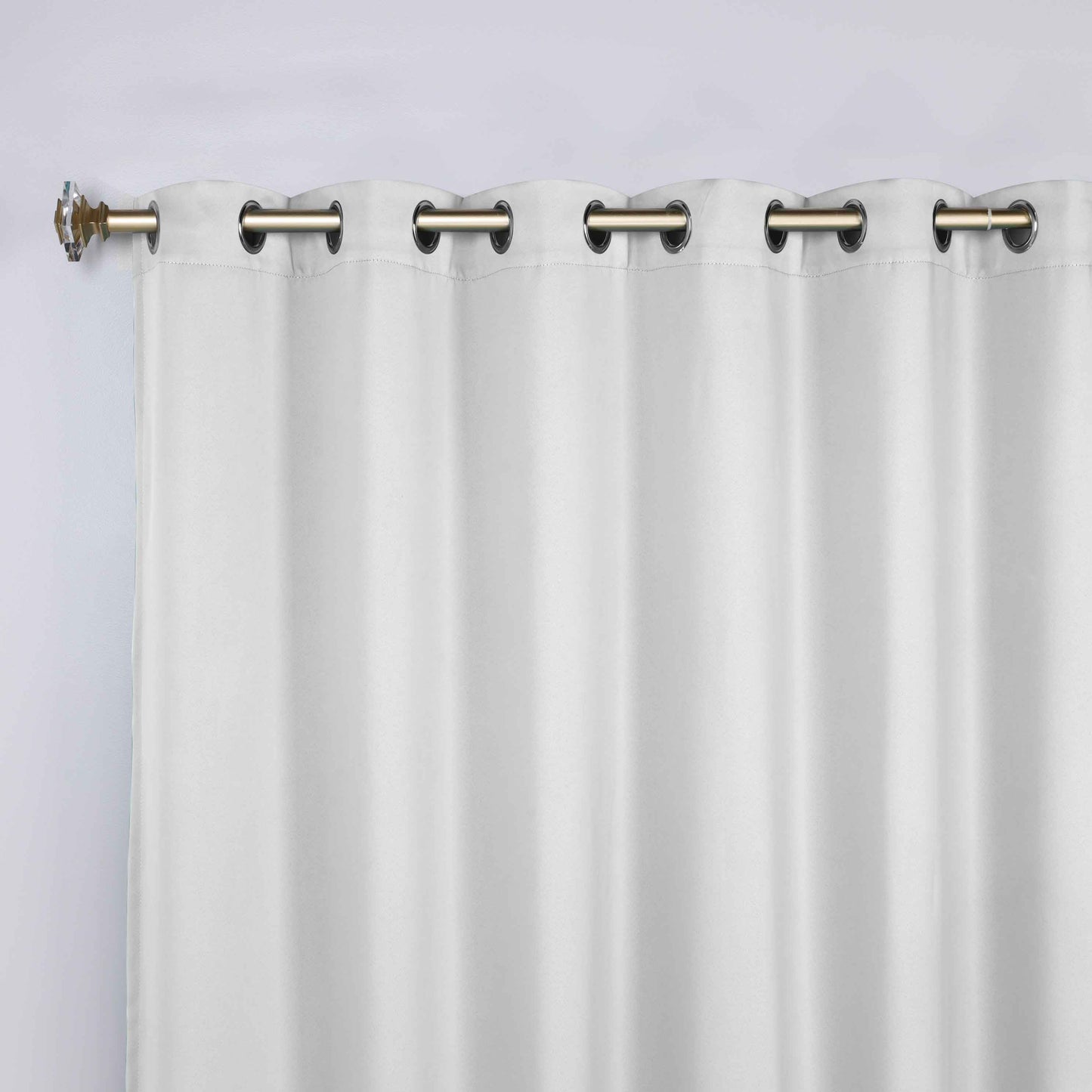 Classic Modern Solid Room Darkening Blackout Curtain Panels. Set of 2