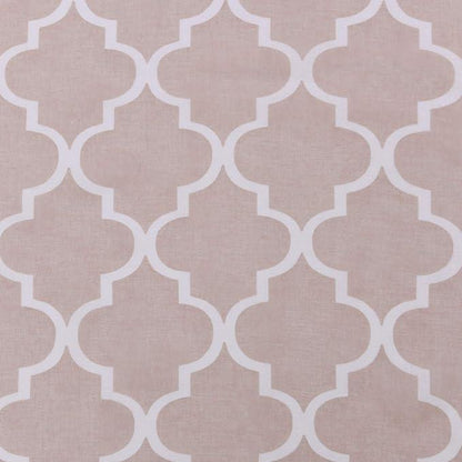 Geometric Trellis Lattice Sheer Grommet Curtain Panel Set