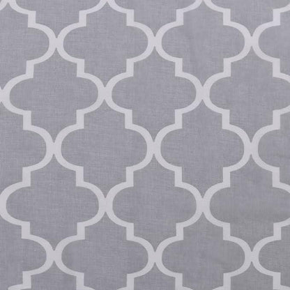 Geometric Trellis Lattice Sheer Grommet Curtain Panel Set