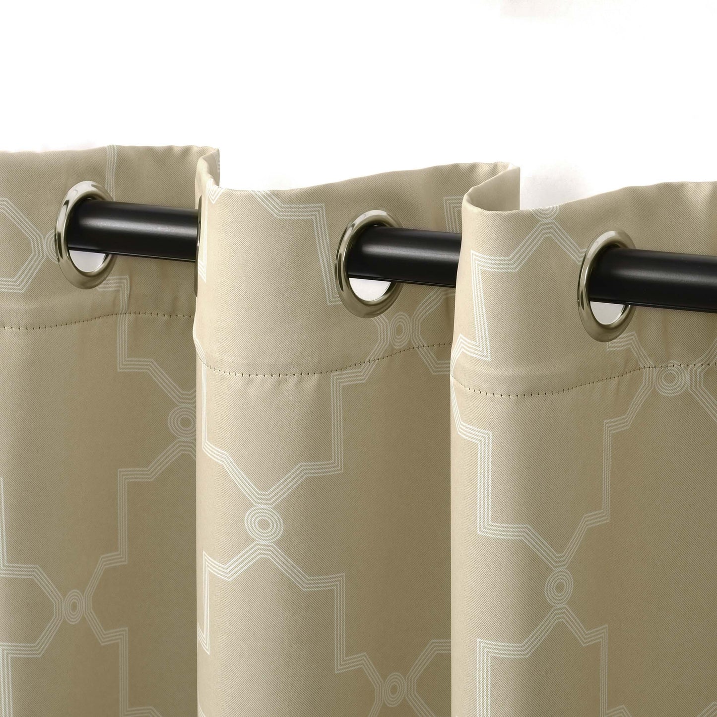 Imperial Trellis Washable Room Darkening Blackout Curtains. Set of 2