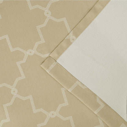 Imperial Trellis Washable Room Darkening Blackout Curtains. Set of 2