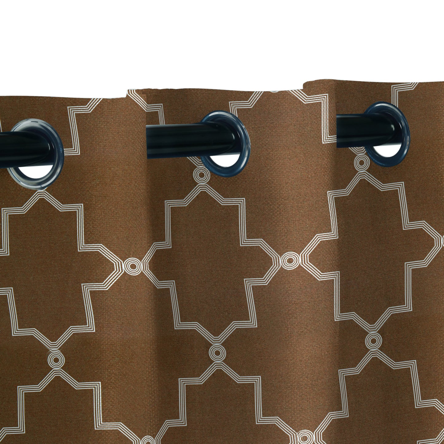 Imperial Trellis Washable Room Darkening Blackout Curtains. Set of 2