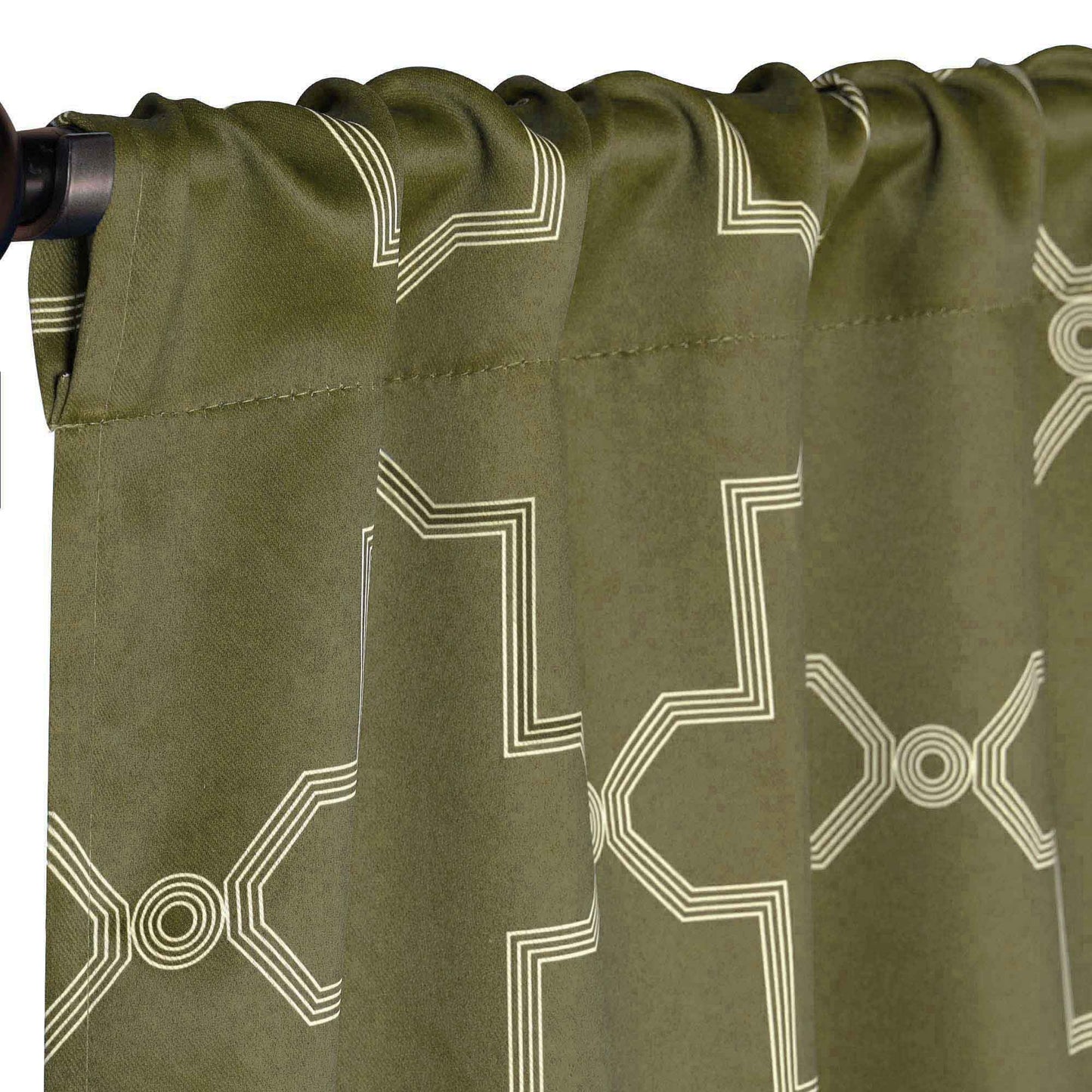 Imperial Trellis Washable Room Darkening Blackout Curtains. Set of 2