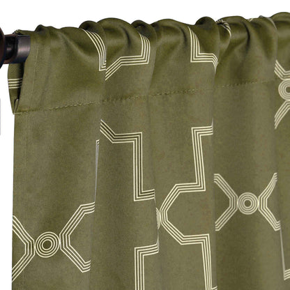 Imperial Trellis Washable Room Darkening Blackout Curtains. Set of 2