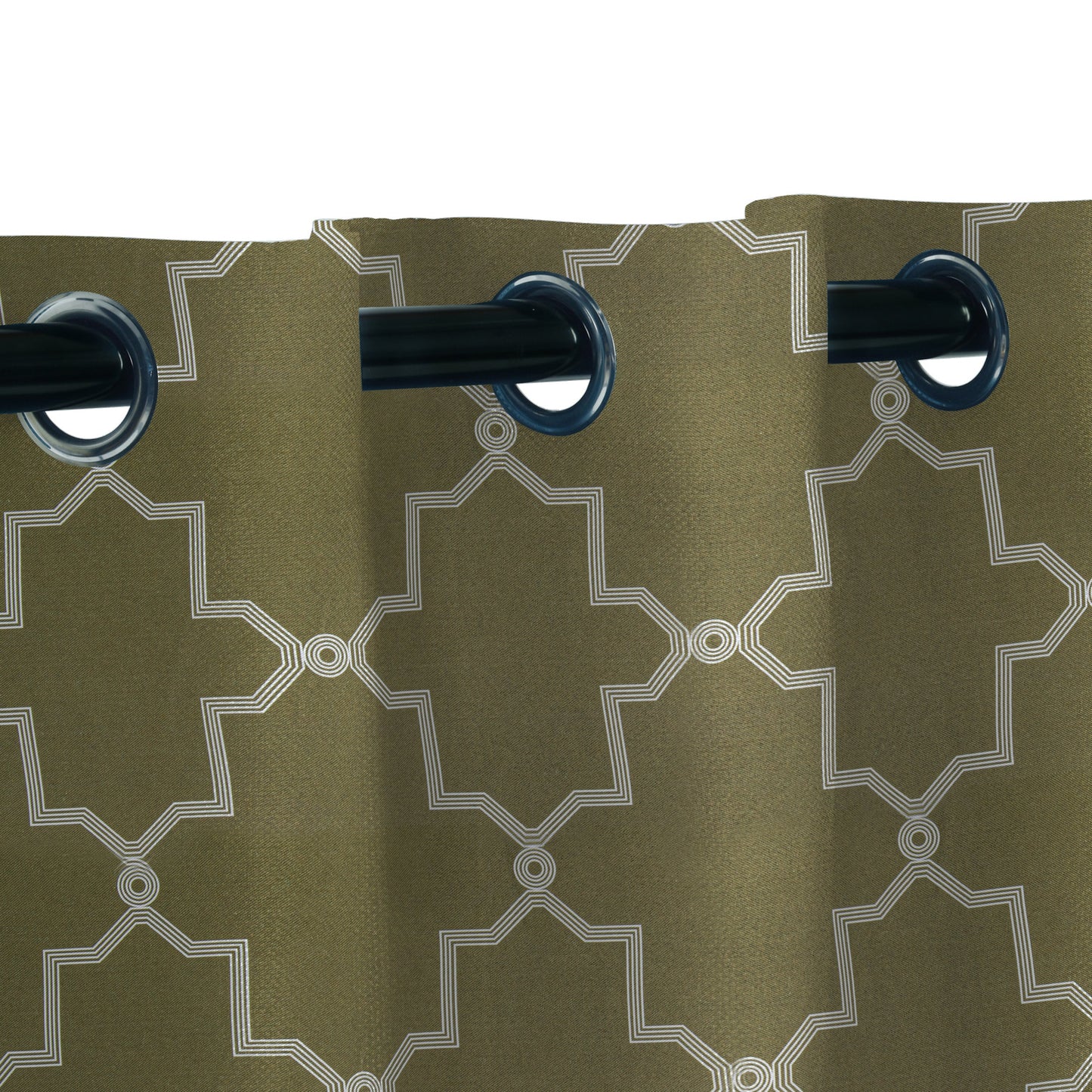 Imperial Trellis Washable Room Darkening Blackout Curtains. Set of 2
